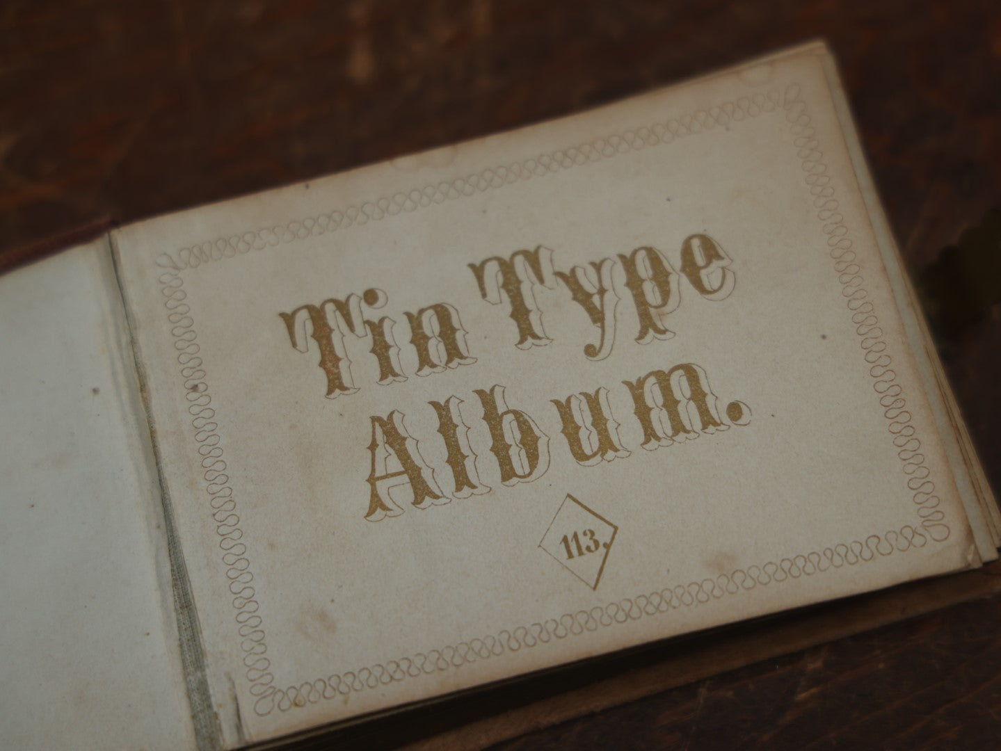 Lot 048 - Antique Gem Tintype Album Containing 44 Tintypes, Many Empty Pages