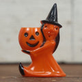 Lot 056 - Vintage Rosbro Halloween Witch Hard Plastic Candy Container (Less Black Mouth)