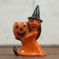 Lot 057 - Vintage Rosbro Halloween Witch Hard Plastic Candy Container (More Black Mouth)
