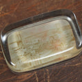 Lot 059 - Antique Glass Photo Paperweight Depicting The Brooklyn Bridge, Brooklyn, New York City, New York
