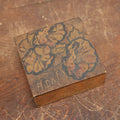 Lot 060 - Antique Wood Burned Pyrography Flemish Art Hinged Top Handkerchief Box