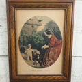 Lot 063 - Antique Hand Colored Lithograph Print Of Mother, Child, And Dog, "The First Step," Published By Currier & Ives