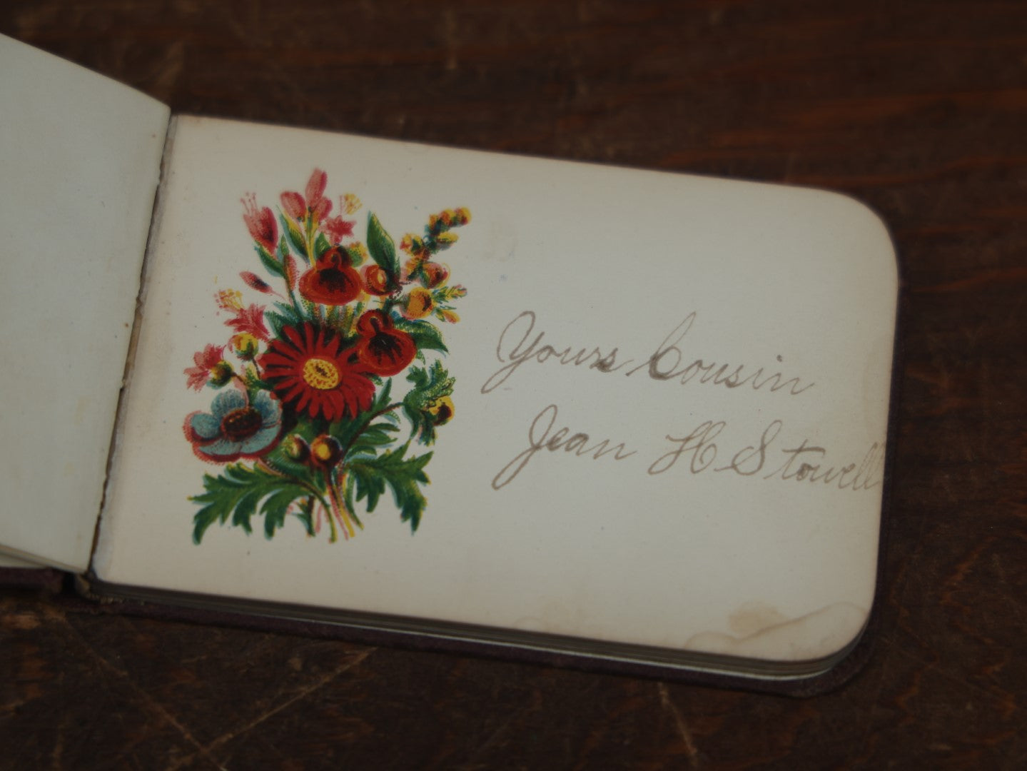 Lot 069 - Antique Victorian Autograph Album, Circa 1885, With Signatures, Die-Cuts, Lithos