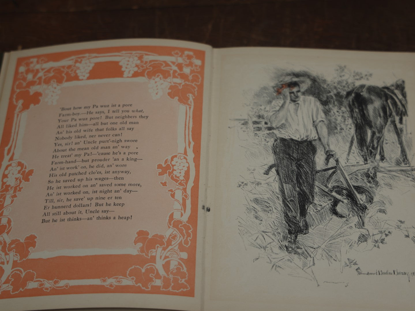 Lot 071 - "When She Was About Sixteen" By James Whitcomb Riley, With Illustrations By Howard Chandler Christy, Antique Illustrated Book 