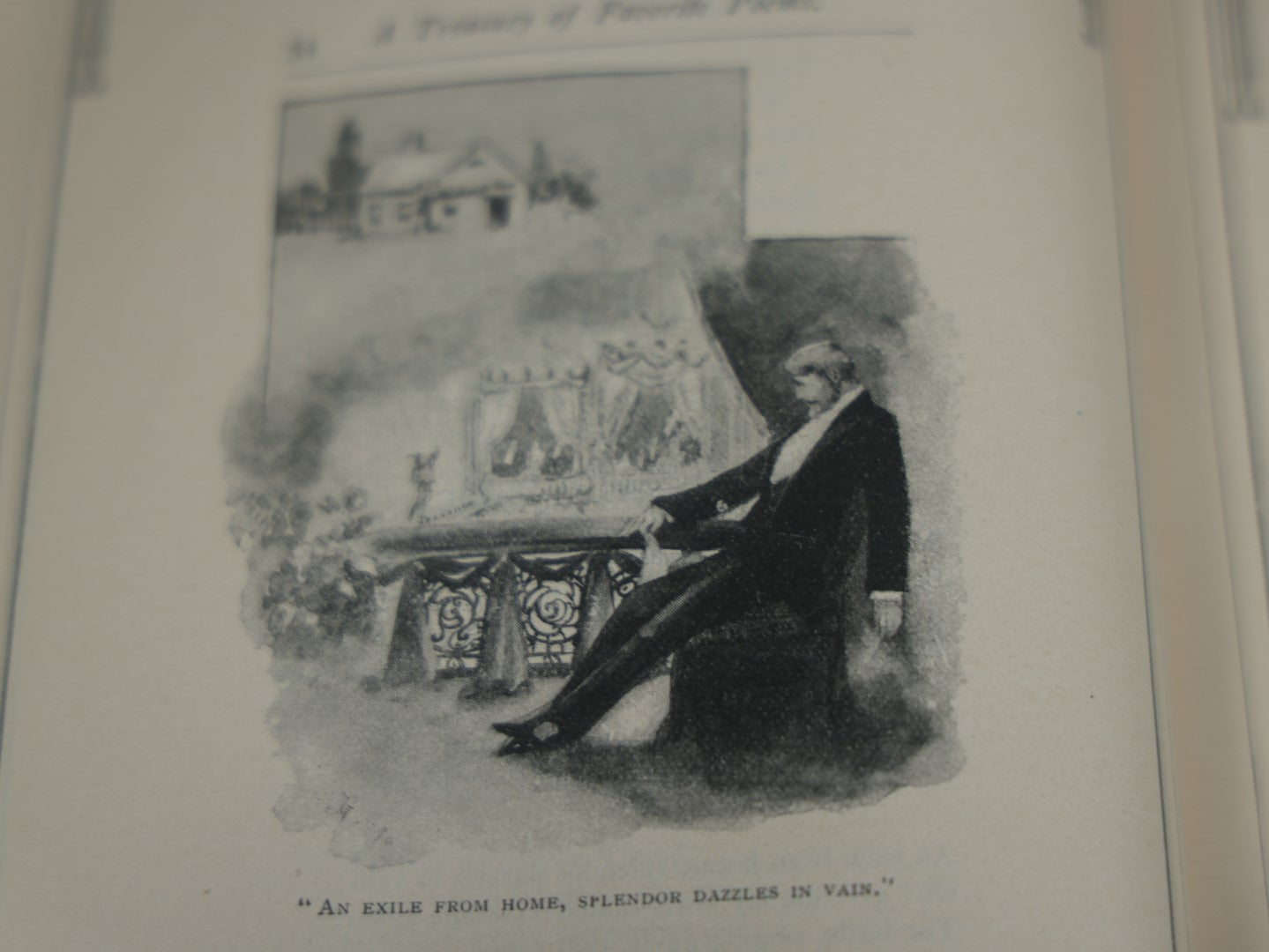 Lot 073 - "A Treasury Of Favorite Poems" Edited By Walter Learned With 100 Illustrations By Joseph M. Gleeson, Antique Book, 1892 