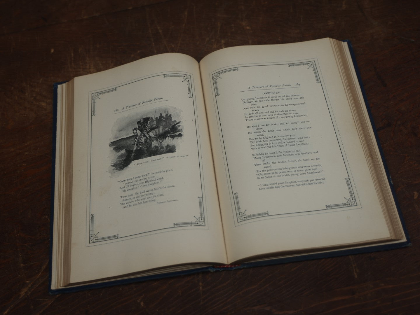 Lot 073 - "A Treasury Of Favorite Poems" Edited By Walter Learned With 100 Illustrations By Joseph M. Gleeson, Antique Book, 1892 