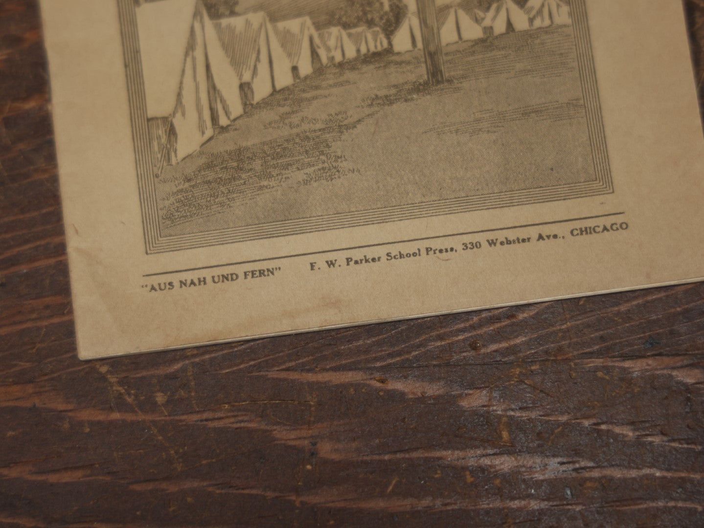 Lot 098 - Antique World War One Era German-American War News Booklet, "From Near And Far," April 1918