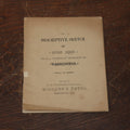 Lot 100 - A Descriptive Sketch, A Guide Book To All Points Of Interest In Washington, D.C., Published By O.G. Staples, Willard's Hotel