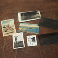 Lot 101 - Misc. Ephemera Grouping With Three Postcards, Including Texas, Two Snapshots Of Cowboys, And Three Negatives Of Interesting Scenes, Old West