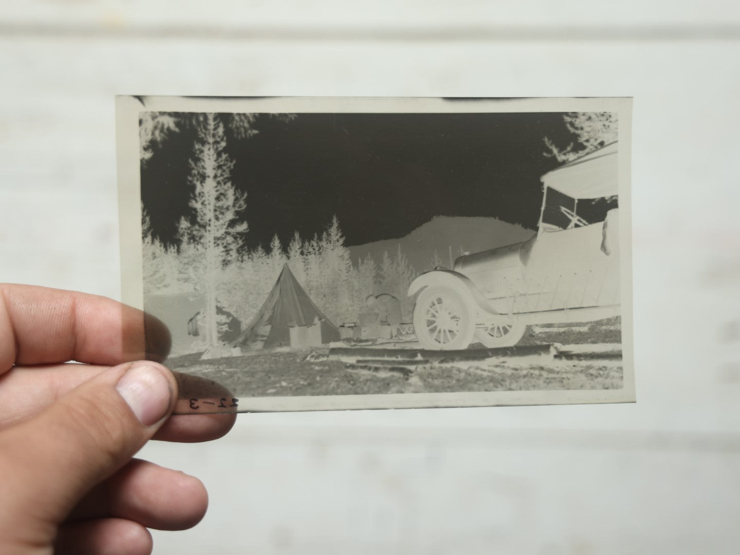 Lot 101 - Misc. Ephemera Grouping With Three Postcards, Including Texas, Two Snapshots Of Cowboys, And Three Negatives Of Interesting Scenes, Old West