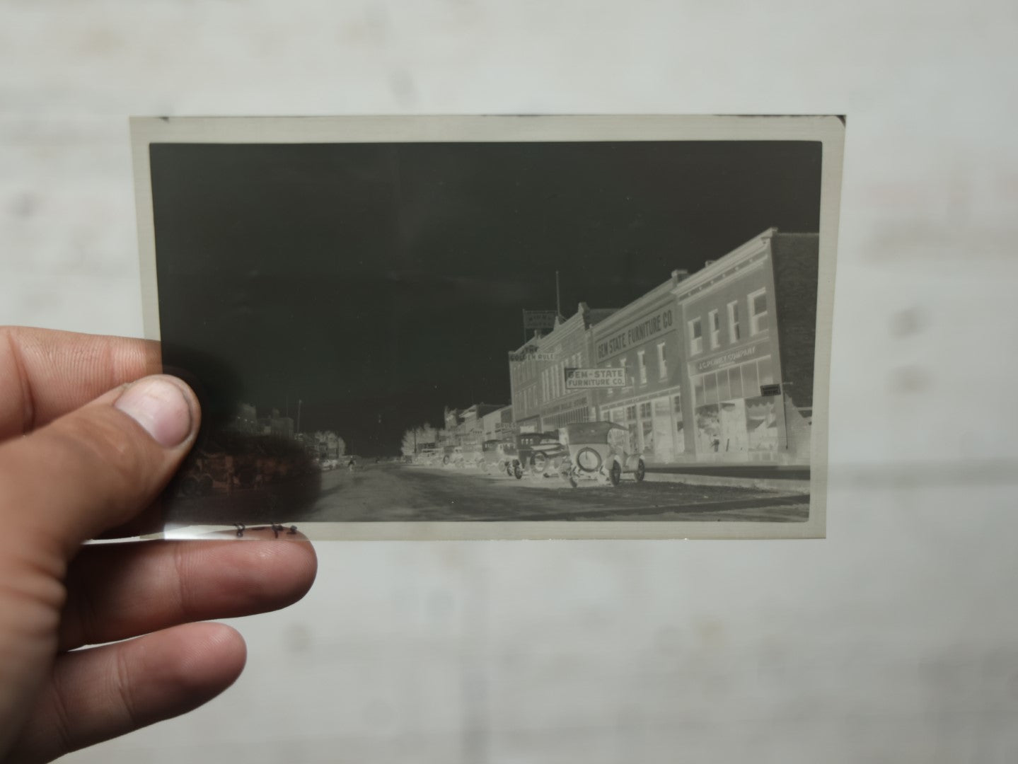 Lot 101 - Misc. Ephemera Grouping With Three Postcards, Including Texas, Two Snapshots Of Cowboys, And Three Negatives Of Interesting Scenes, Old West