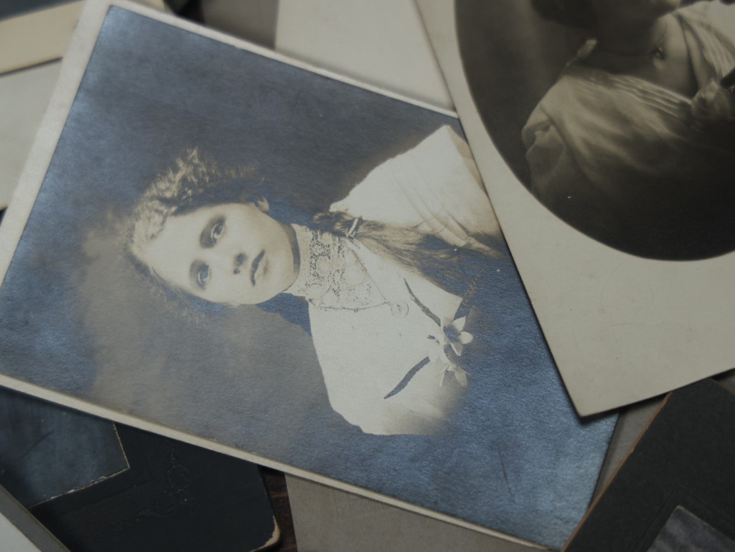 Lot 103 - Large Grouping Of 50+ Cabinet Card, C.D.V., Boarded Photos, And R.P.P.C., Mostly Portraits, People, Animals, Women, Children