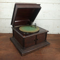 Lot 002 - Antique Columbia Grafonola "Favorite" Model Acoustic Phonograph "Victrola" Record Player, Plays 78 R.P.M. Records, Working Condition, Includes Two Records And Needles, Circa 1906
