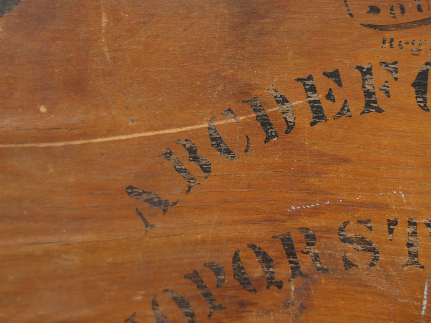 Lot 003 - Antique Late 19th Century Wooden Ouija Board Talking Spirit Board, Circa 1893, Note Heavy Wear, Deterioration, And Losses