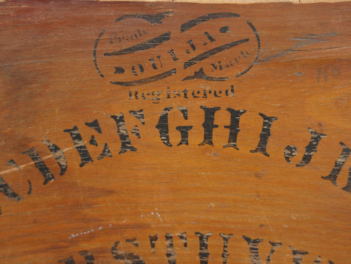 Lot 003 - Antique Late 19th Century Wooden Ouija Board Talking Spirit Board, Circa 1893, Note Heavy Wear, Deterioration, And Losses