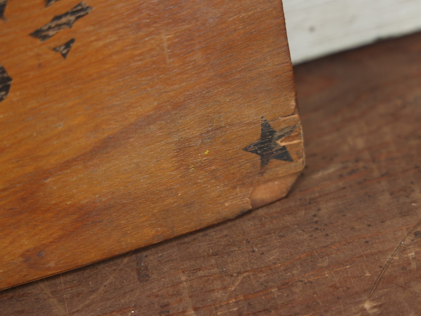 Lot 003 - Antique Late 19th Century Wooden Ouija Board Talking Spirit Board, Circa 1893, Note Heavy Wear, Deterioration, And Losses