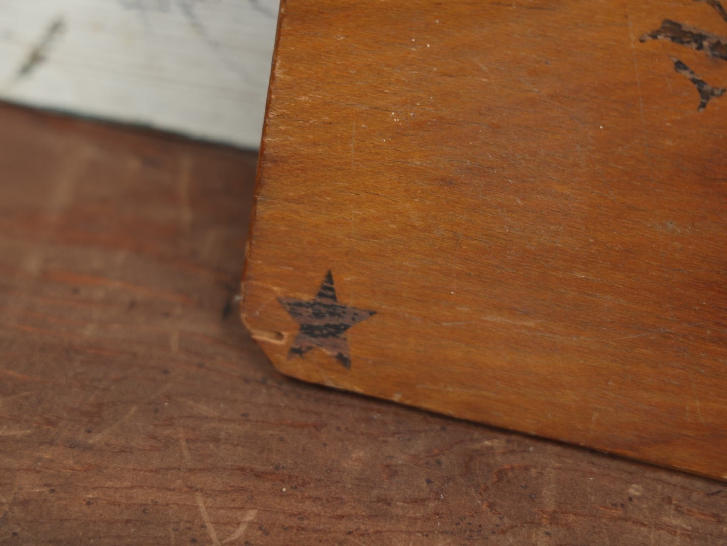 Lot 003 - Antique Late 19th Century Wooden Ouija Board Talking Spirit Board, Circa 1893, Note Heavy Wear, Deterioration, And Losses