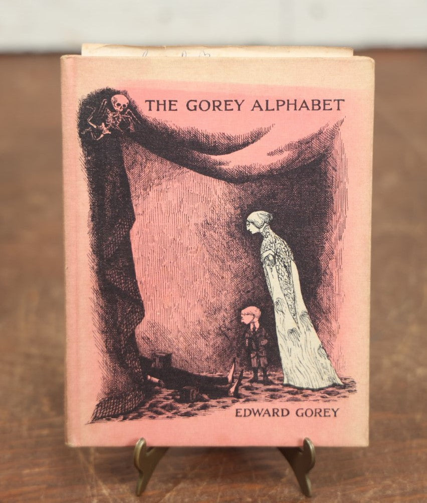 Lot 008 - "The Gorey Alphabet" Written And Illustrated By Edward Gorey, Constable Publication, 1961, With Note And Tipped In Illustration From Unknown Author And Illustrator Jon E. "Eddy" Lindstrom To His Sister