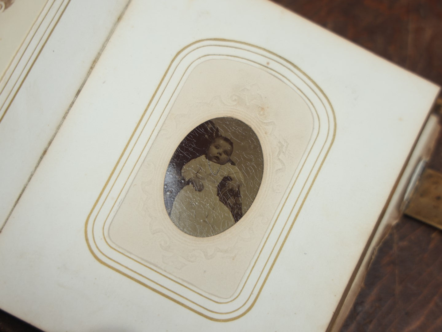 Lot 024 - Antique Victorian Photo Album Loaded With 14 Tintypes And 23 C.D.V. Images