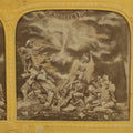 Lot 028 - Antique French Devil And Skeletons Stereograph Card, "Resurrection," By B.K. Photographer, Paris, Color Revealed When Held Up To Light, Note Wear