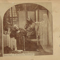 Lot 029 - Antique "Fast Day - A Horrible Intrusion" Stereograph Card With Ghostly Spectre And Demon Attacking Friar, Note Loss To Corner