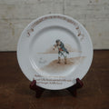 Lot 063 - Antique Novelty Nursery Rhyme Plate, A Little Man Shooting A Little Duck Right Through Its Little Head, Royal Doulton, England