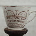 Lot 064 - Vintage Japanese Novelty Mug, "For A Friend Who Has Everything," Cursing Friend With Athletes Foot, Boils, Goose Pimples, Etc.