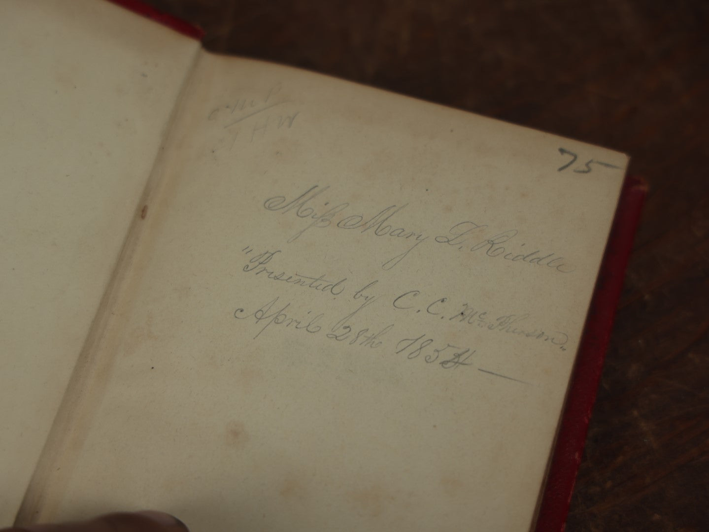 Lot 083 - "The Gift Of Friendship For 1854" Antique Book By Henry F. Anners, Printed In Philadelphia, Containing Stories Of Friendship, Engravings