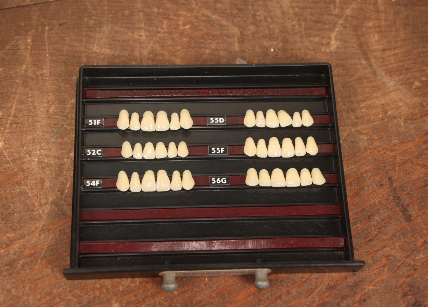 Lot 016 - Vintage Bakelite Dentist Cabinet With False Teeth, The Dentists' Supply Co. Of New York Bioform