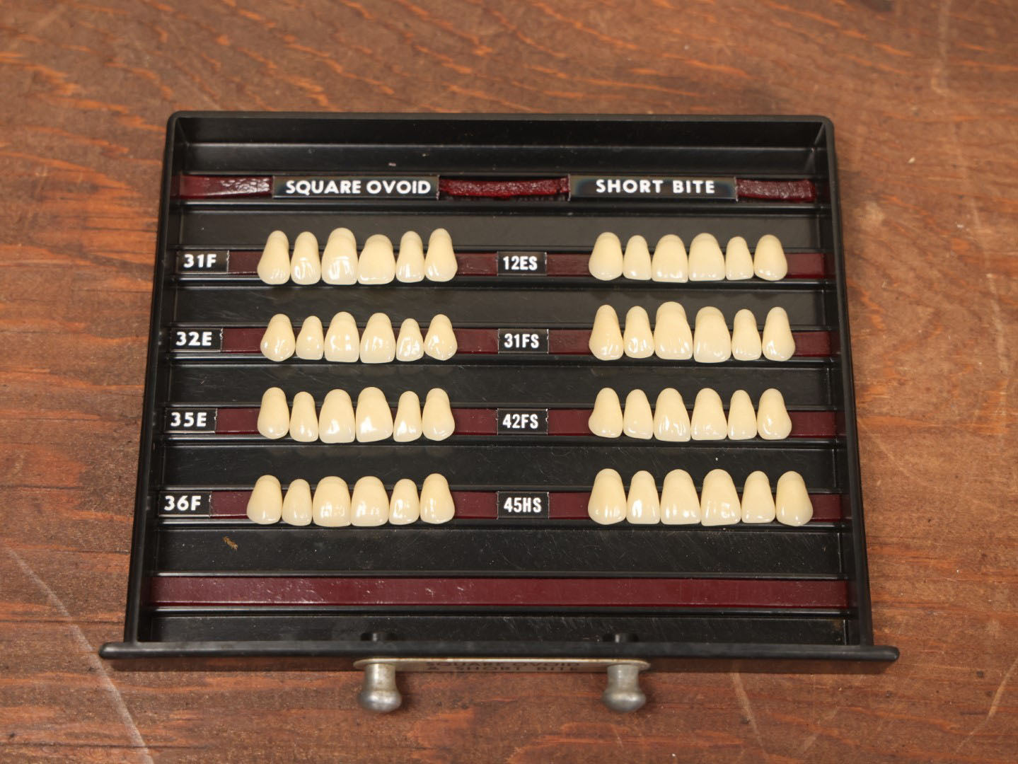 Lot 016 - Vintage Bakelite Dentist Cabinet With False Teeth, The Dentists' Supply Co. Of New York Bioform