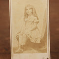 Lot 023 - Antique C.D.V. Photograph Of Young Bearded Girl, Sideshow Performer, Unknown Name, By E & H.T. Anthony Photographers, Broadway, New York