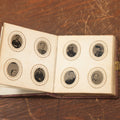 Lot 026 - Antique Gem-Tintype Photo Album With 93 Small Sized Tintype Photos, Portraits, Children, Women, And Men