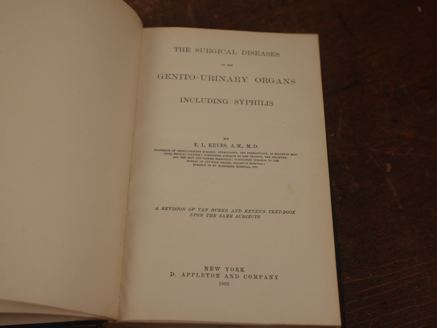 Lot 033 - "The Surgical Diseases Of The Genit-Urinary Organs Including Syphilis" Antique Medical Book By E.L. Keyes, M.D., Sparsely Illustrated, 1895