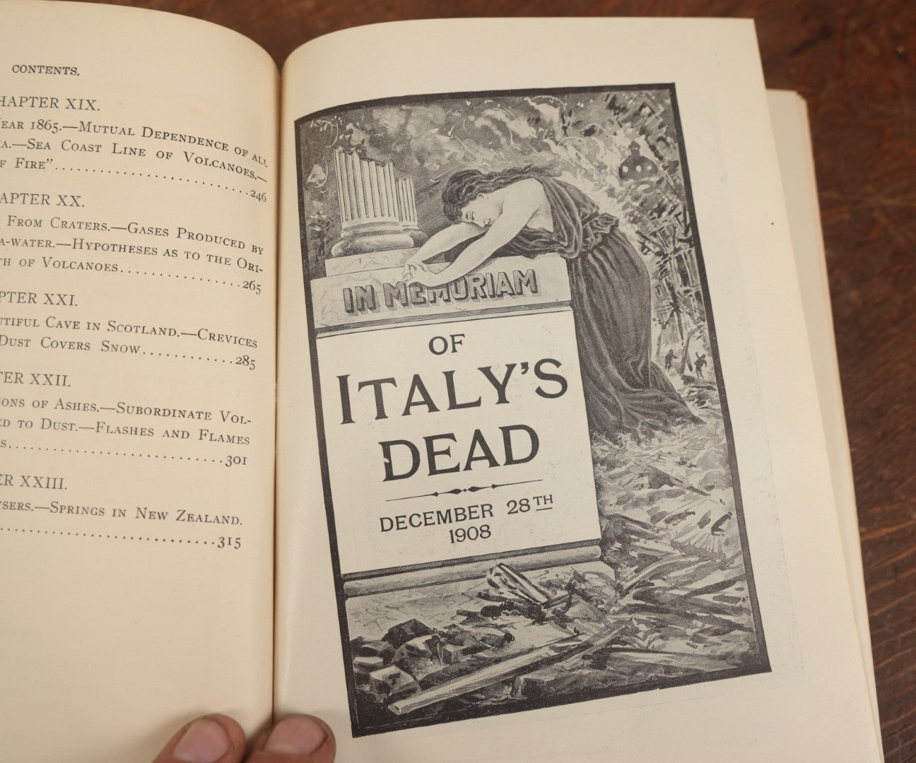 Lot 035 - "Italy's Great Horror Of Earthquake And Tidal Wave, The Most Appalling Disaster Of Modern Times" Antique Book Compiled By Jay Henry Mowbry, Illustrated, 1909