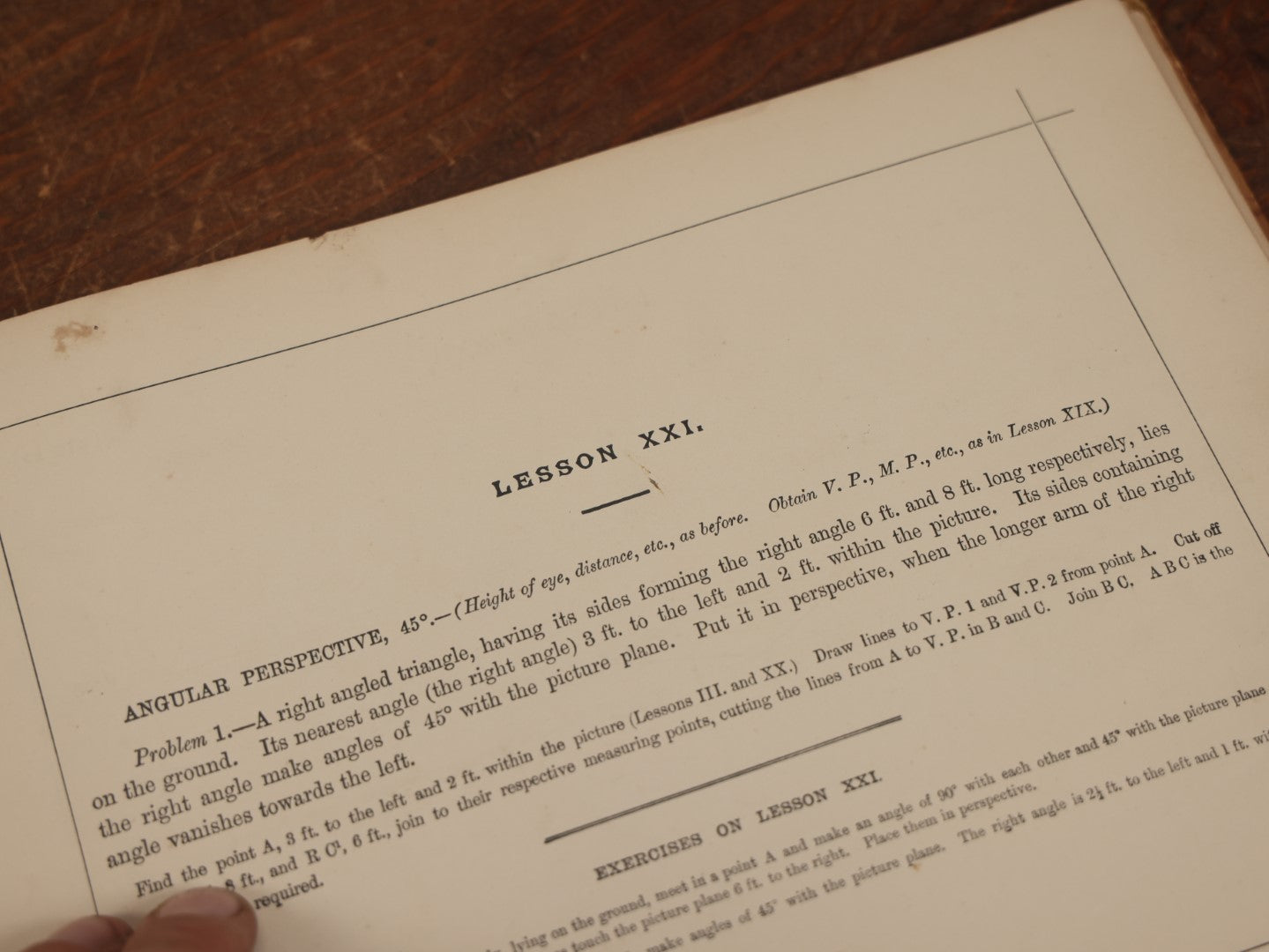 Lot 036 - "The School Of Art Second Grade Perspective" Antique Art Book By Thomas Newton Andrews, London, 1880 