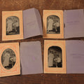 Lot 088 - Grouping Of Four Duplicate Tintypes Of Couple In Paper Folders From Canobie Lake Studio, New Hampshire