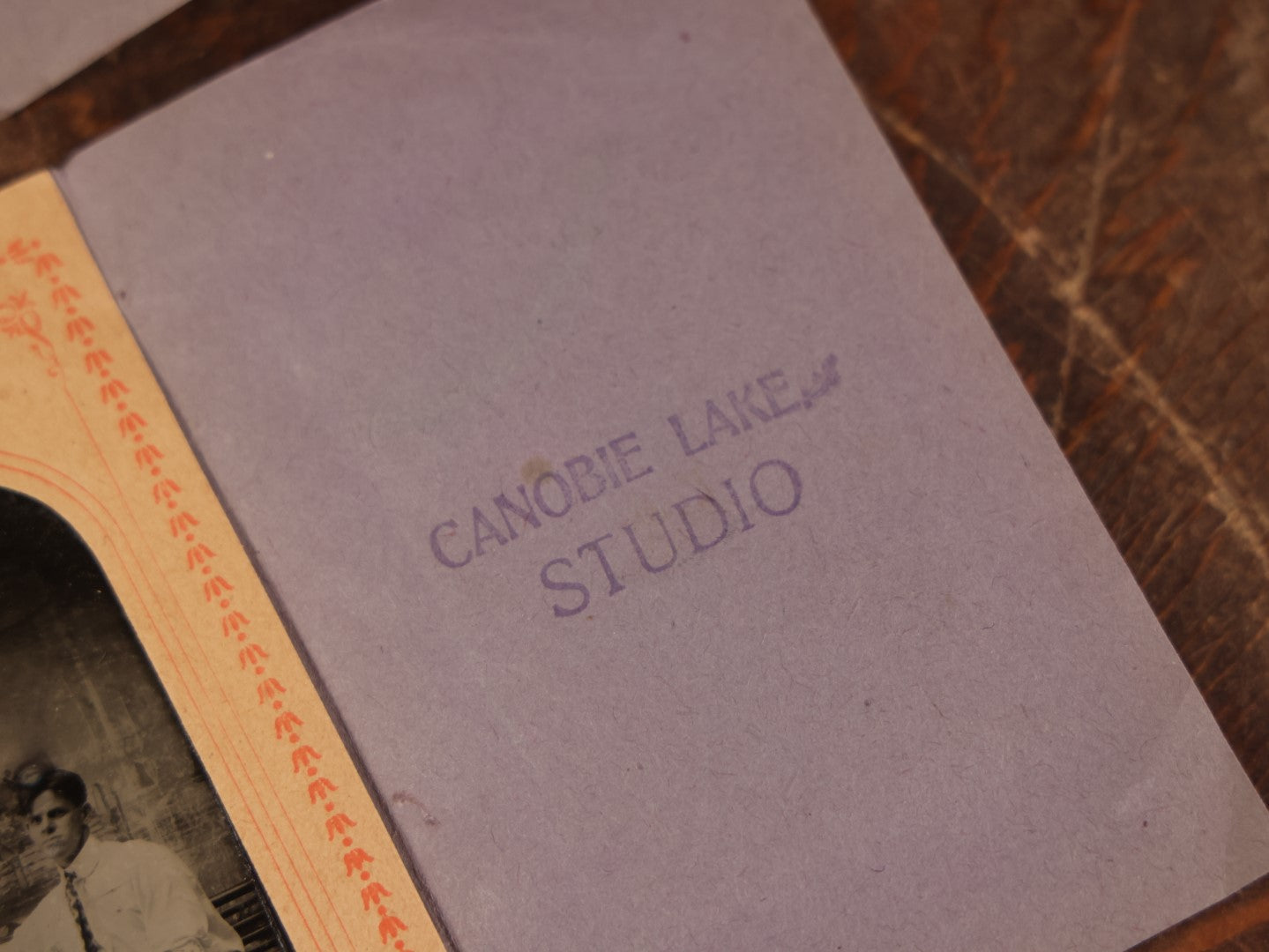 Lot 088 - Grouping Of Four Duplicate Tintypes Of Couple In Paper Folders From Canobie Lake Studio, New Hampshire