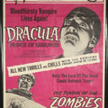 Lot 002 - Vintage Dracula Prince Of Darkness Movie Poster Featuring Christopher Lee, "The Plague Of The Zombies," Original 1966 Twentieth Century Fox Poster - 27" x 40" - See Shipping Note