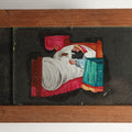 Lot 042 - Antique Hand Painted Animated Magic Lantern Motion Slide, Man Snoring While Asleep Swallows A Mouse, Man's Mouth Opens And Closes, Mouse Slides In