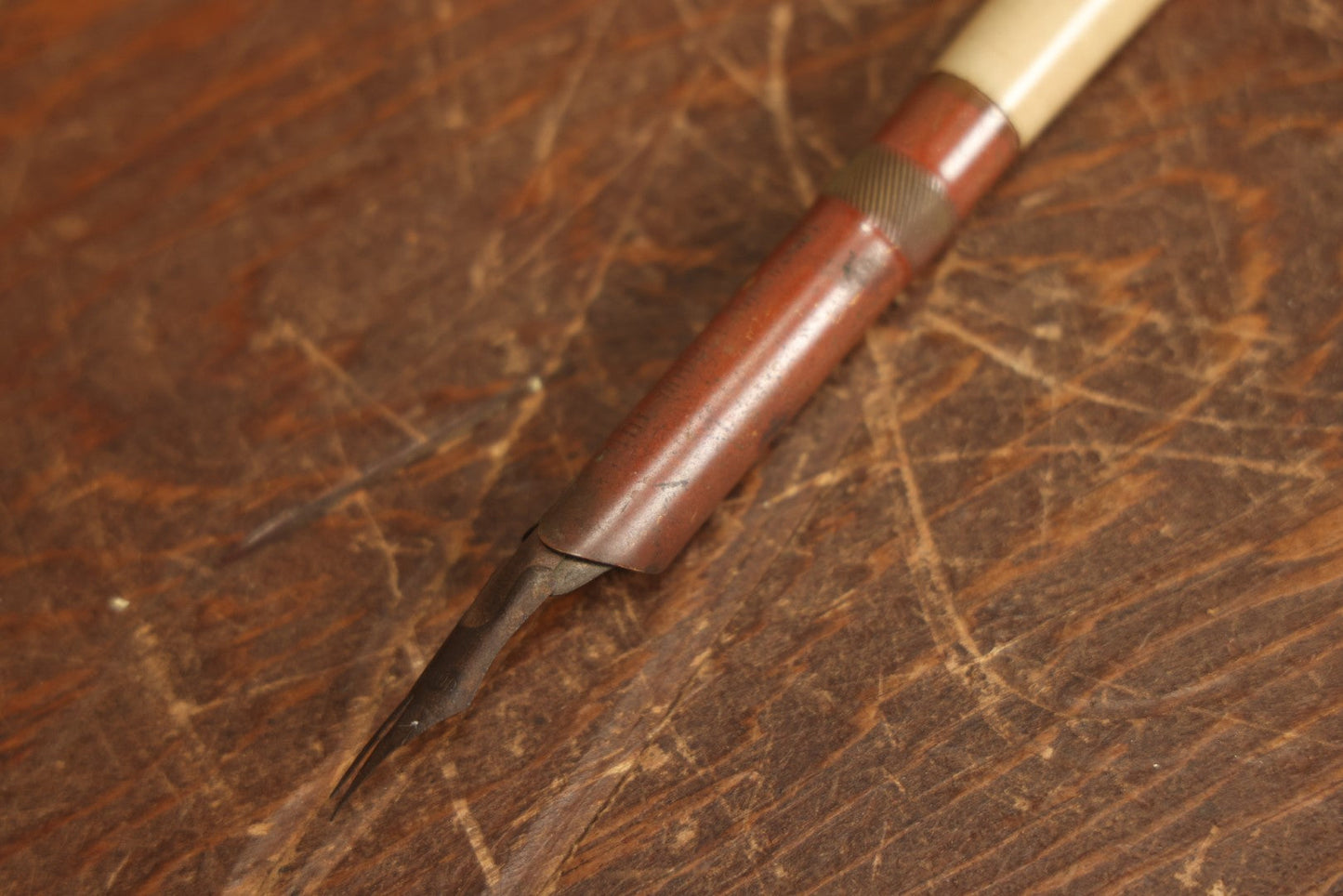 Lot 072 - Antique "The Midget" American Pencil Company Over Sized Dip Found Pen, Note Damage Nib