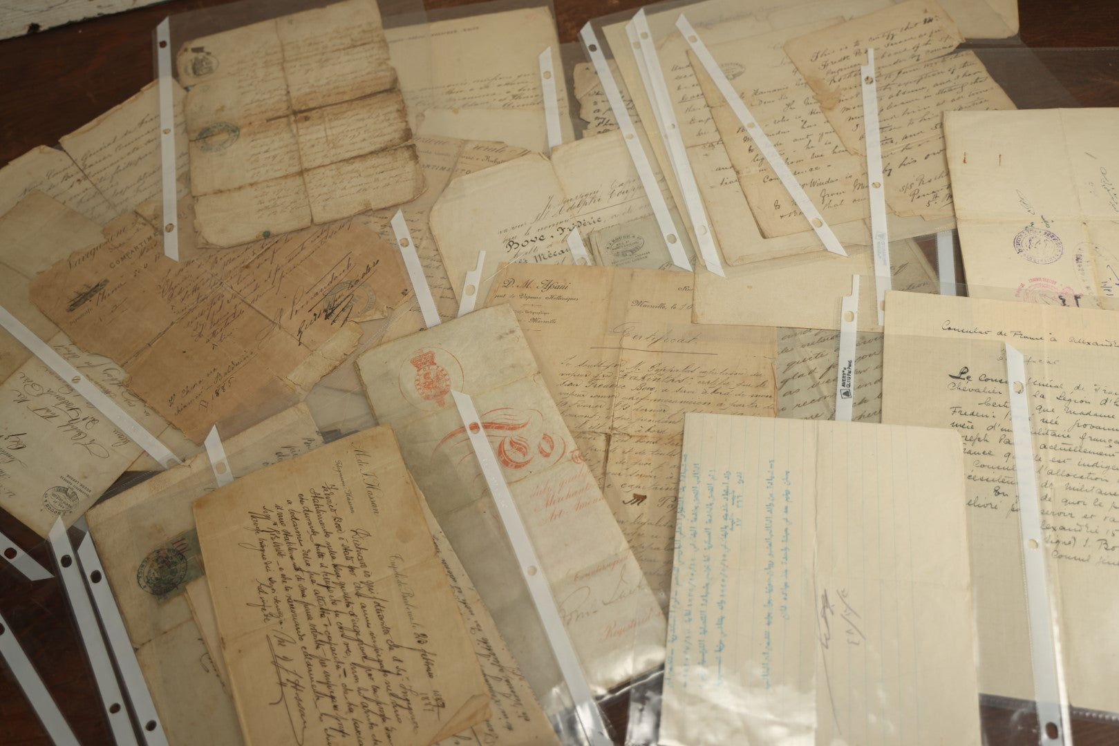 Lot 073 - Large Cache Of Early Correspondence And Handwritten Documents, Mostly European, Including Documents Relating To Shipping, Trade, And More, Over 25 Pieces