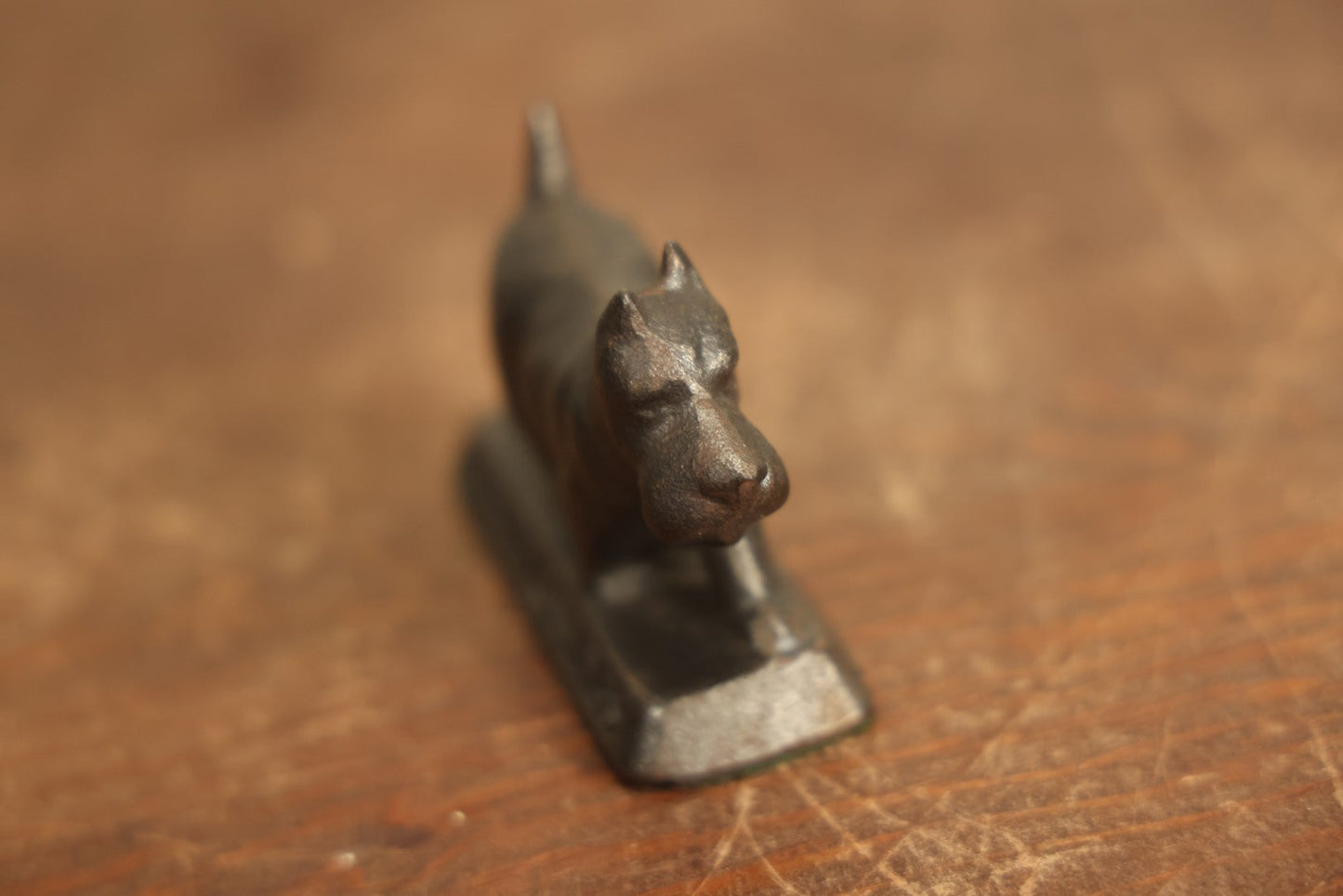 Lot 074 - Vintage Hamilton Foundry Cast Scottie Dog Paperweight Advertisement, "Quality Castings"