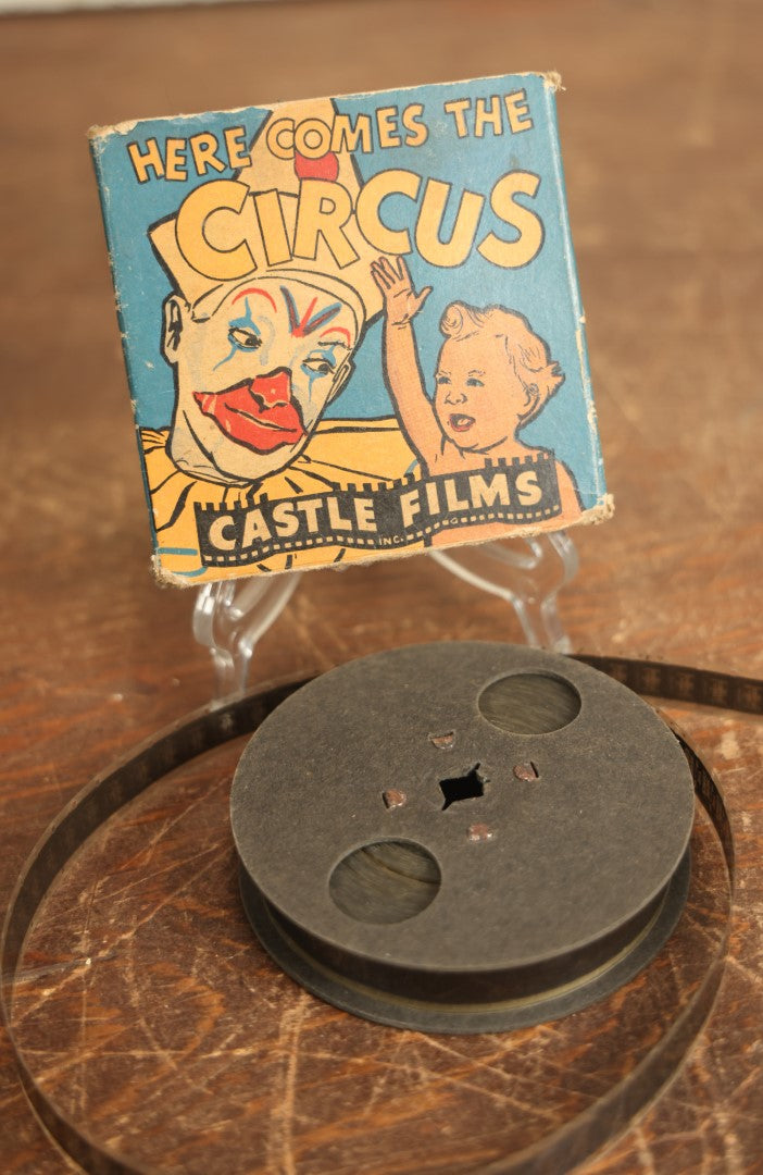 Lot 077 - Vintage "Here Comes The Circus" 16mm Movie Film By Castle Films, Clown On Cover