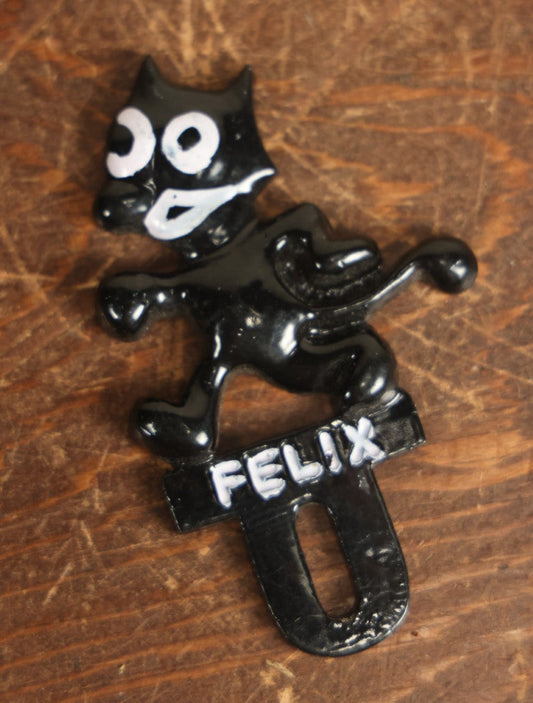 Lot 082 - Contemporary Classic Car Felix The Cat License Plate Topper, Modern Novelty