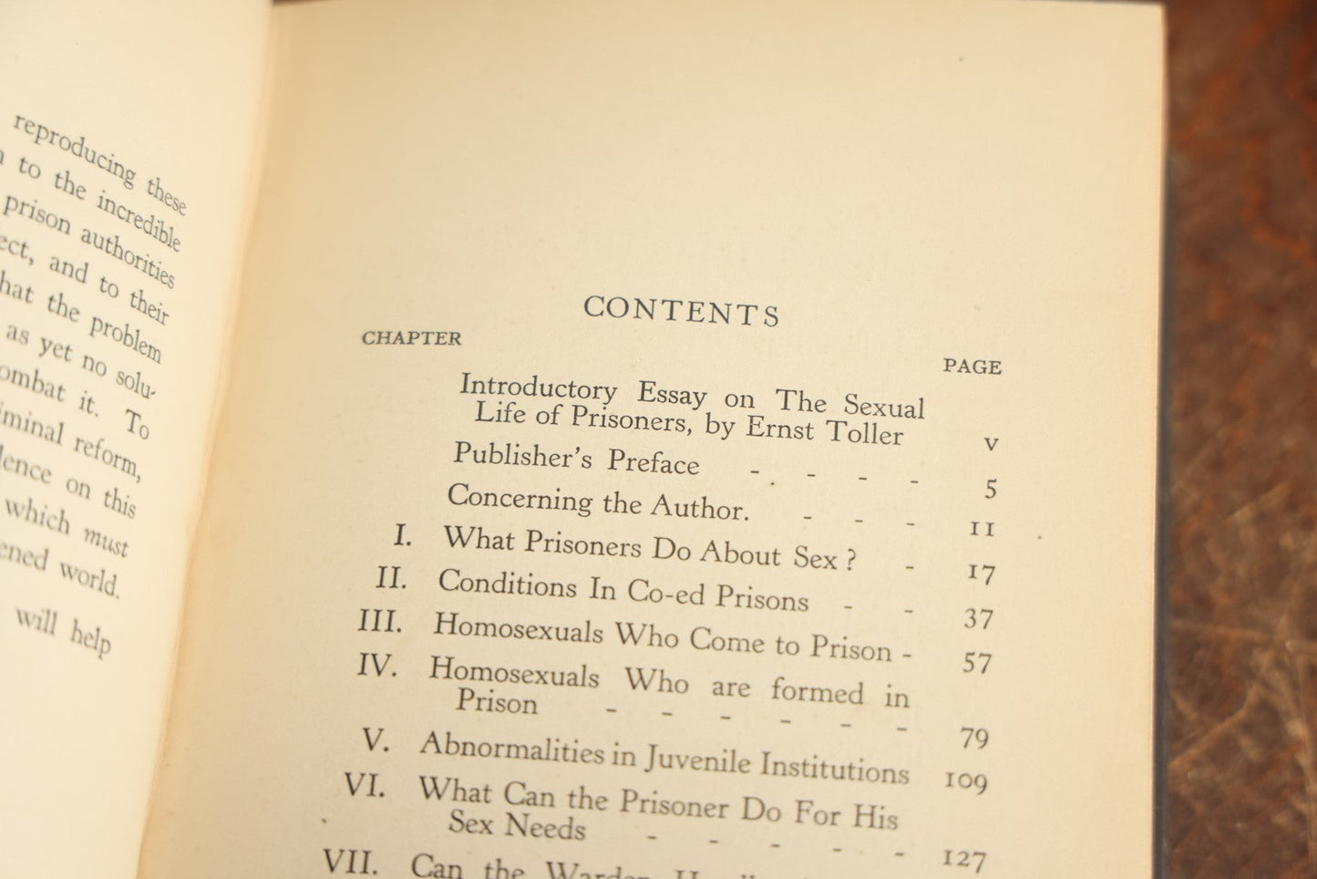 Lot 085 - "Sex In Prison, Revealing Sex Conditions In America's Prisons" Antique Book By Joseph F. Fishman, By The International Library Of Sexology And Psychology, With Six Illustrations