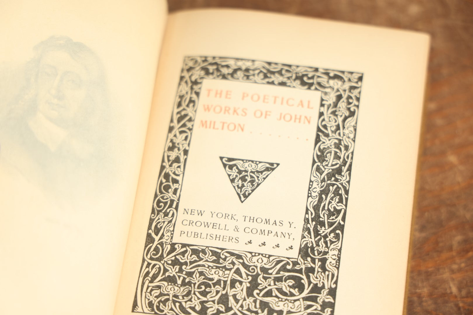 Lot 086 - "The Poetical Works Of John Milton" Antique Book, Copyright 1892 By T.Y. Crowell & Co., Including Paradise Lost And More