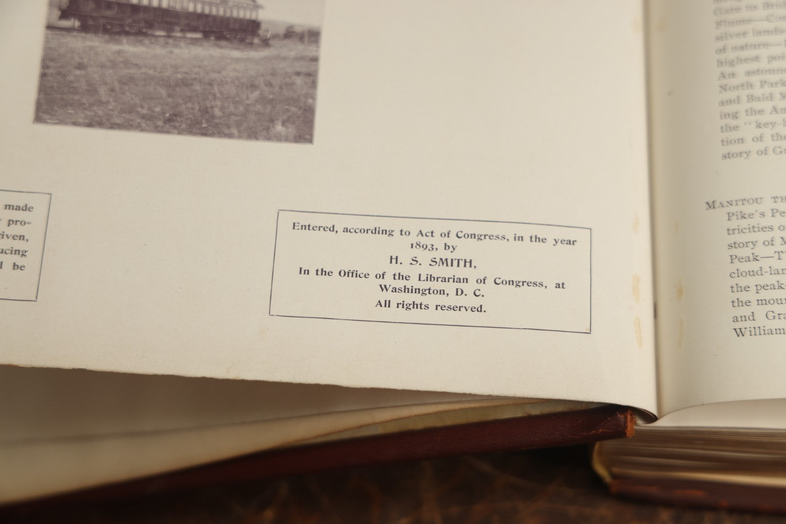 Lot 087 - "America's Wonderlands, A Pictorial And Descriptive History Of Our Country's Scenic Marvels" Antique Photography Book By J.W. Buel, With More Than 500 Photos, Copyright 1893, Note Heavy Wear, Binding Issues