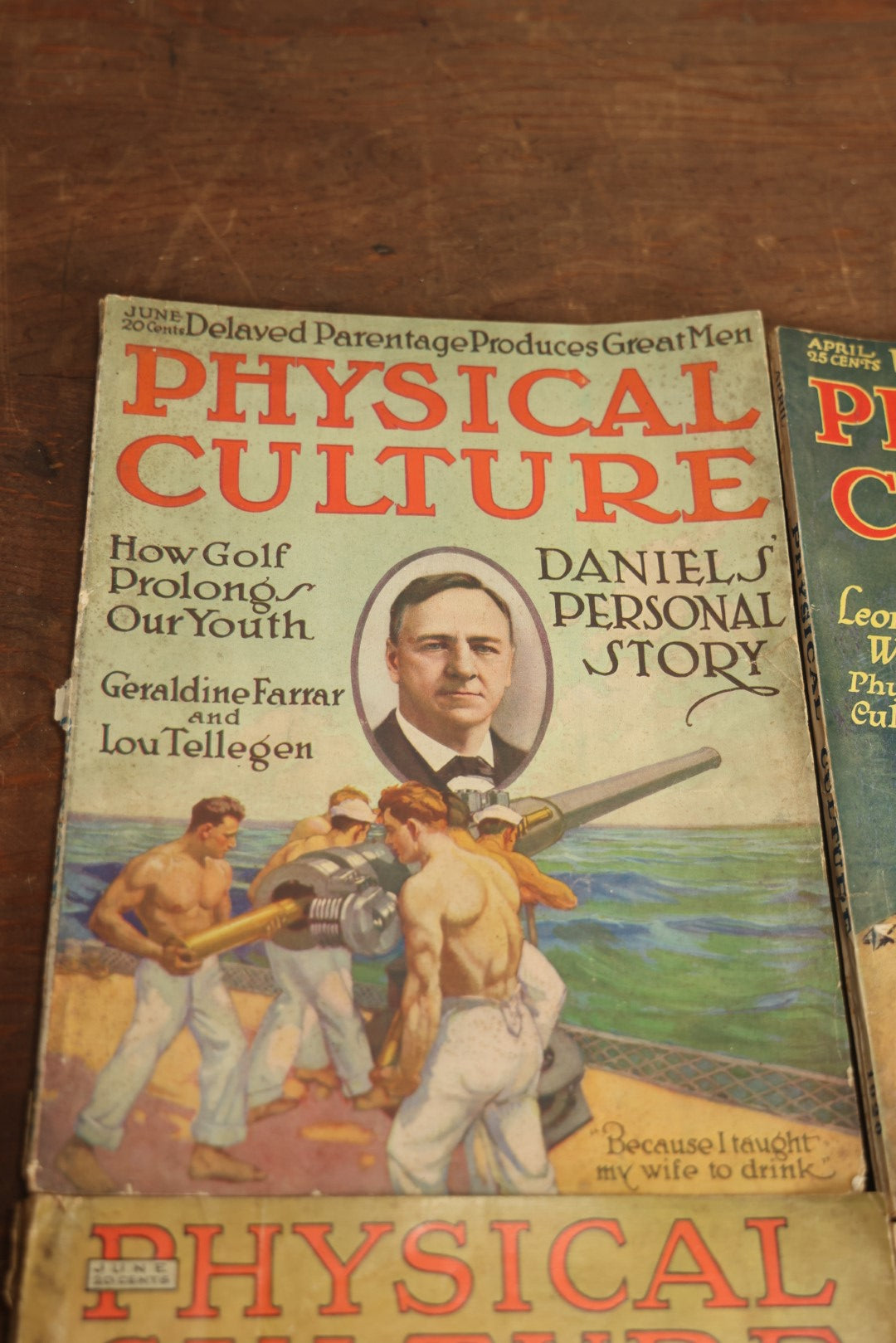 Lot 088 - Grouping Of Four Antique "Phyiscal Culture" Sports And Athletics Magazines, 1918 Through 1923 