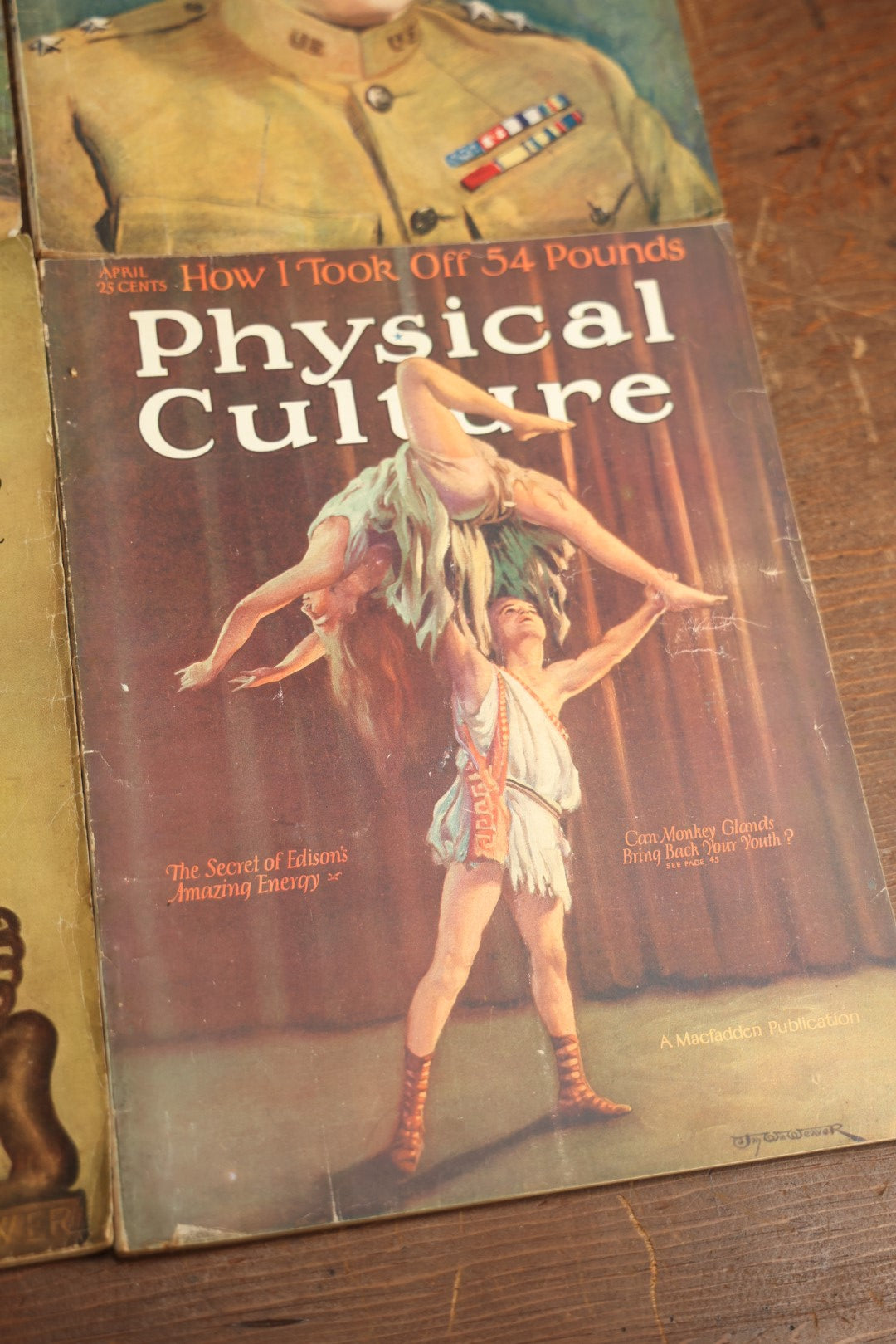 Lot 088 - Grouping Of Four Antique "Phyiscal Culture" Sports And Athletics Magazines, 1918 Through 1923 