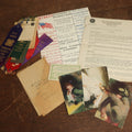 Lot 096 - Assorted Ephemera Grouping Including F.B.I, Memo With Facsimile J. Edgar Hoover Signature, Postcards, 4H Ribbons, Foreign Letter, Abraham Lincoln First Day Issue Stamp, And Apparel Credit Slip